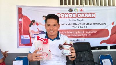 Wujud Kepedulian Sesama, Lapas Labuhan Bilik Gelar Aksi Donor Darah Peringati HBP Ke-62